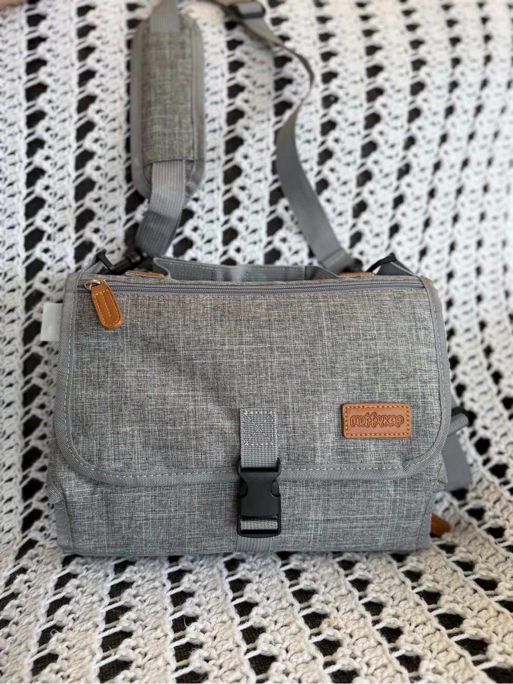 Baby diaper Crossbody Bag with Adjustable Strap